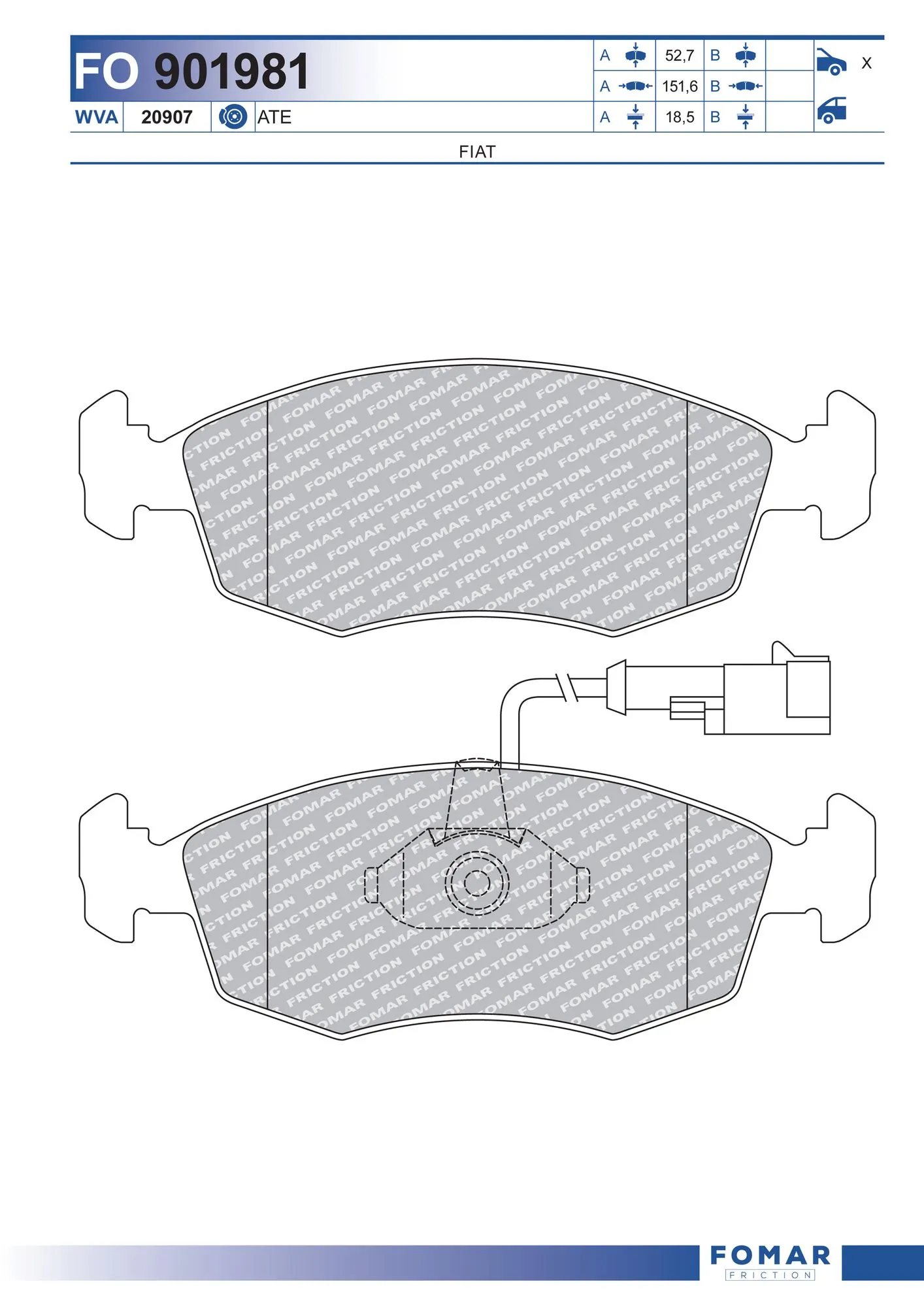 Brake Pad Set, disc brake